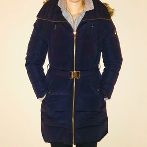 Michael Kors Navy Blue Parka